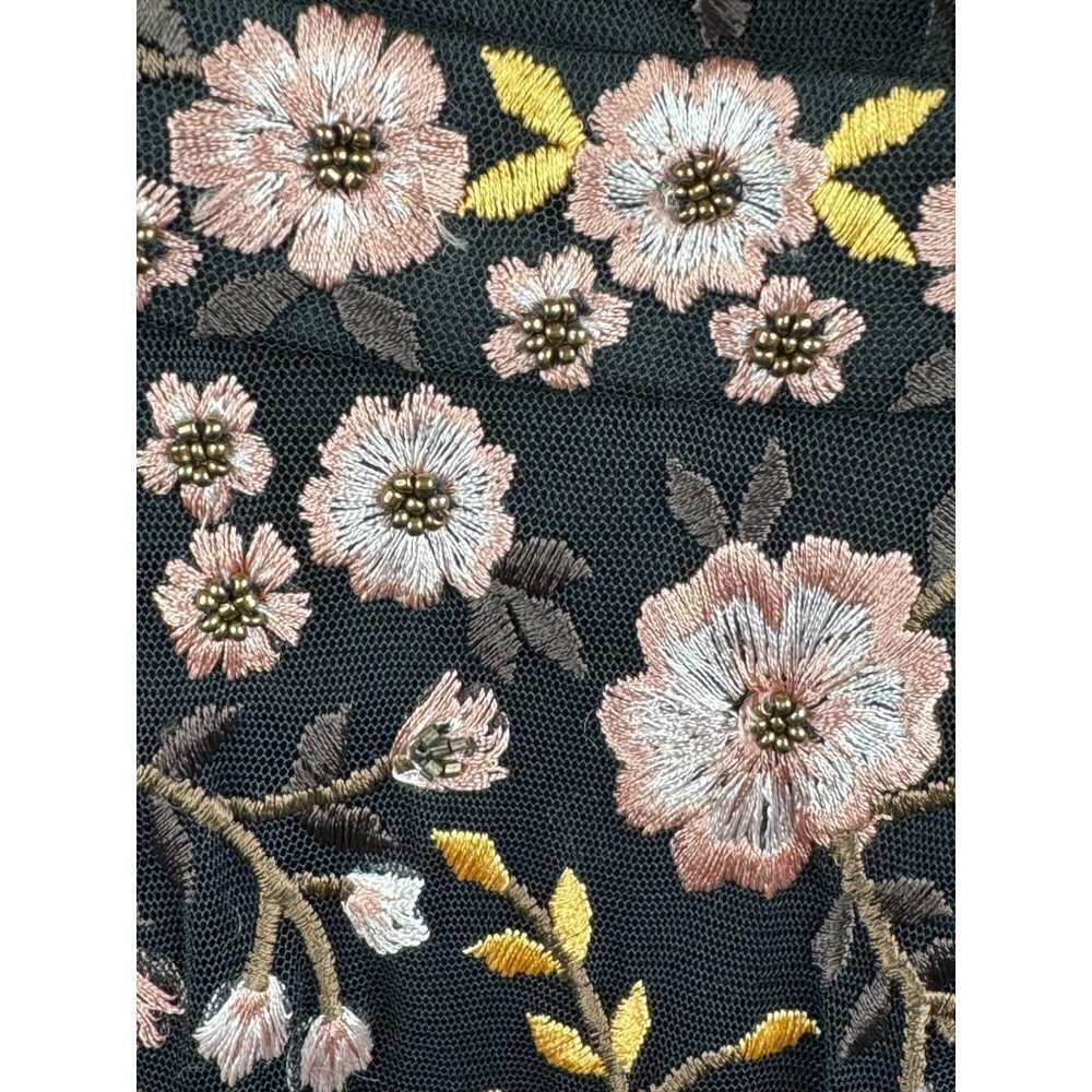 Mac Duggal Floral Embroidered Tea Length A-line Cocktail Dress Size 6 NWT 35103 - Picture 8 of 8